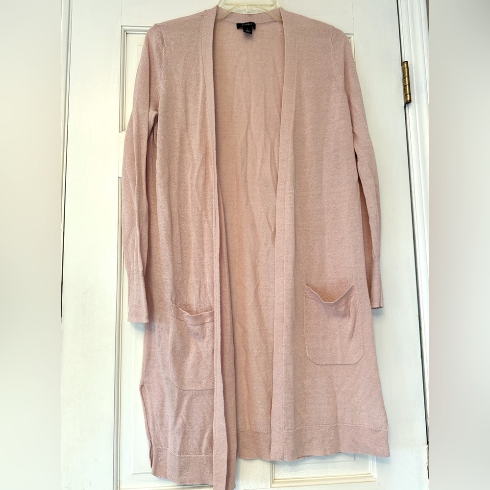 Halogen Pink Long Cardigan Sweater